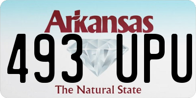 AR license plate 493UPU