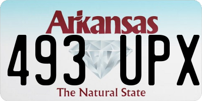 AR license plate 493UPX