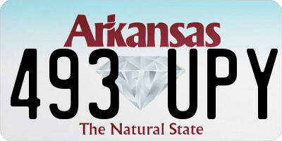 AR license plate 493UPY