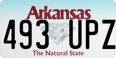 AR license plate 493UPZ