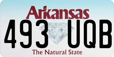 AR license plate 493UQB