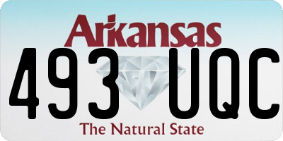 AR license plate 493UQC