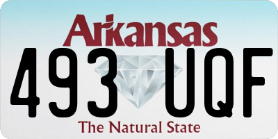 AR license plate 493UQF