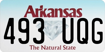 AR license plate 493UQG
