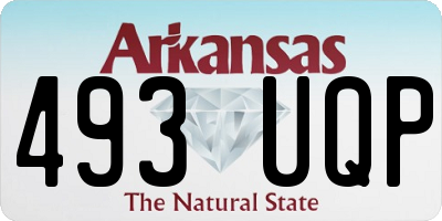 AR license plate 493UQP