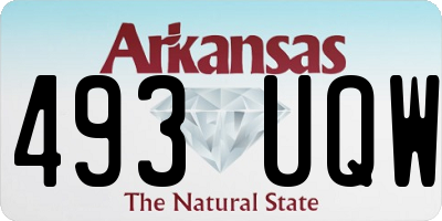 AR license plate 493UQW