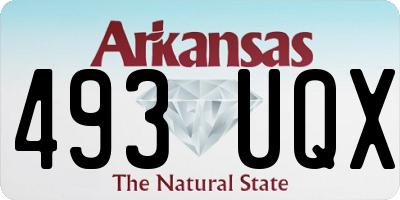 AR license plate 493UQX