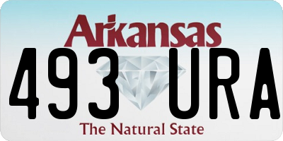 AR license plate 493URA