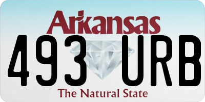 AR license plate 493URB