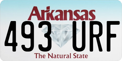 AR license plate 493URF