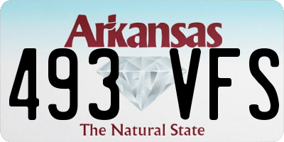 AR license plate 493VFS