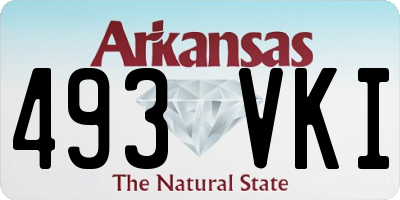 AR license plate 493VKI