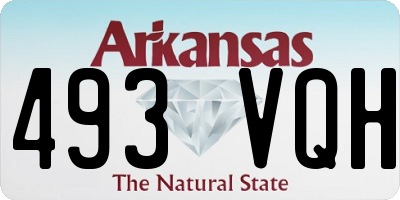 AR license plate 493VQH