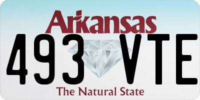AR license plate 493VTE