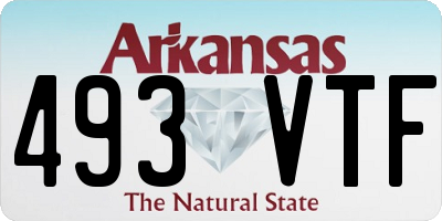 AR license plate 493VTF