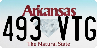 AR license plate 493VTG