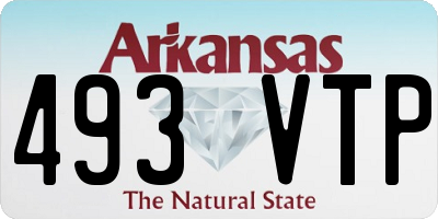AR license plate 493VTP