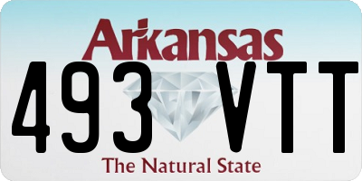 AR license plate 493VTT