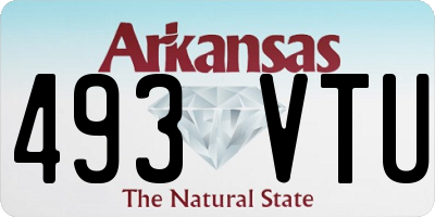 AR license plate 493VTU