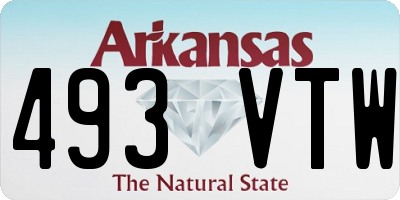 AR license plate 493VTW