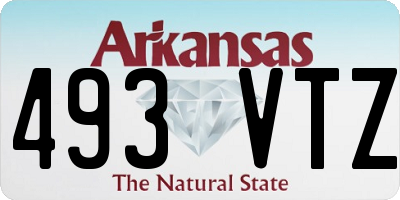 AR license plate 493VTZ