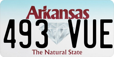 AR license plate 493VUE