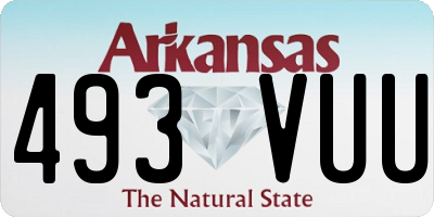 AR license plate 493VUU