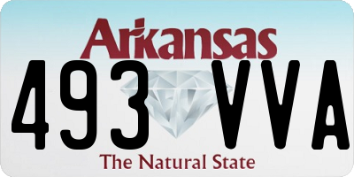 AR license plate 493VVA