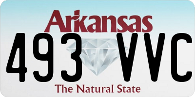 AR license plate 493VVC
