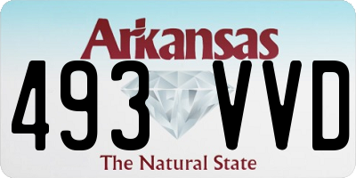 AR license plate 493VVD