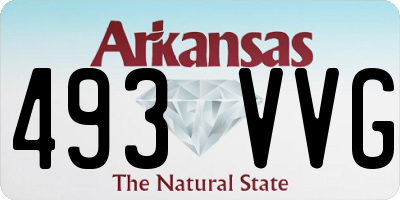 AR license plate 493VVG