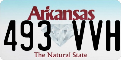 AR license plate 493VVH