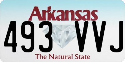 AR license plate 493VVJ