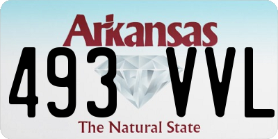 AR license plate 493VVL