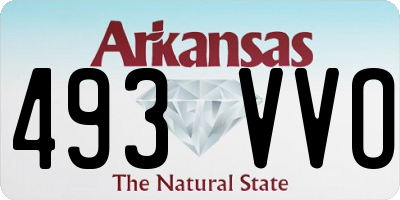 AR license plate 493VVO