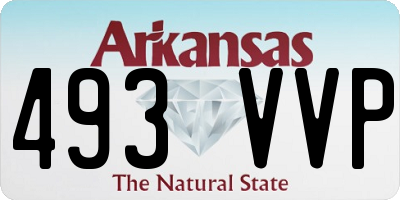 AR license plate 493VVP