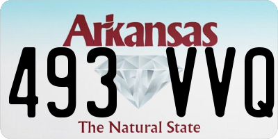AR license plate 493VVQ