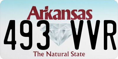 AR license plate 493VVR