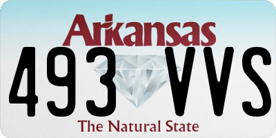 AR license plate 493VVS