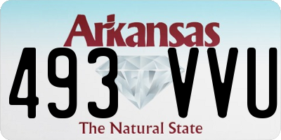 AR license plate 493VVU