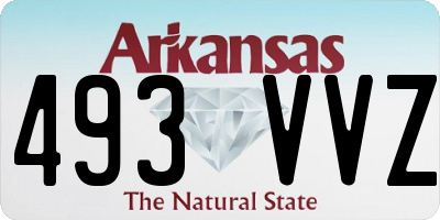 AR license plate 493VVZ