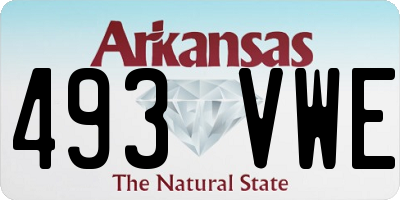 AR license plate 493VWE