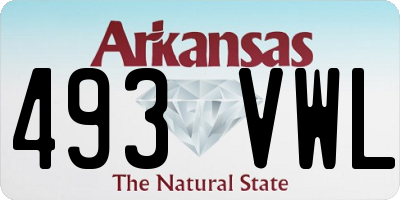 AR license plate 493VWL