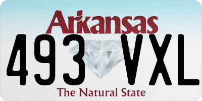 AR license plate 493VXL