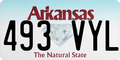 AR license plate 493VYL
