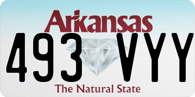 AR license plate 493VYY