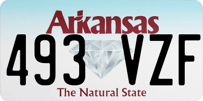 AR license plate 493VZF