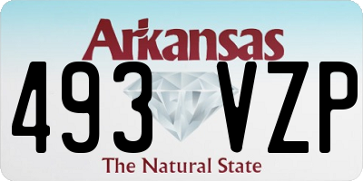 AR license plate 493VZP