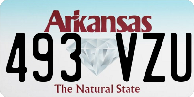 AR license plate 493VZU