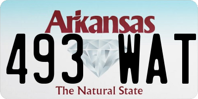 AR license plate 493WAT